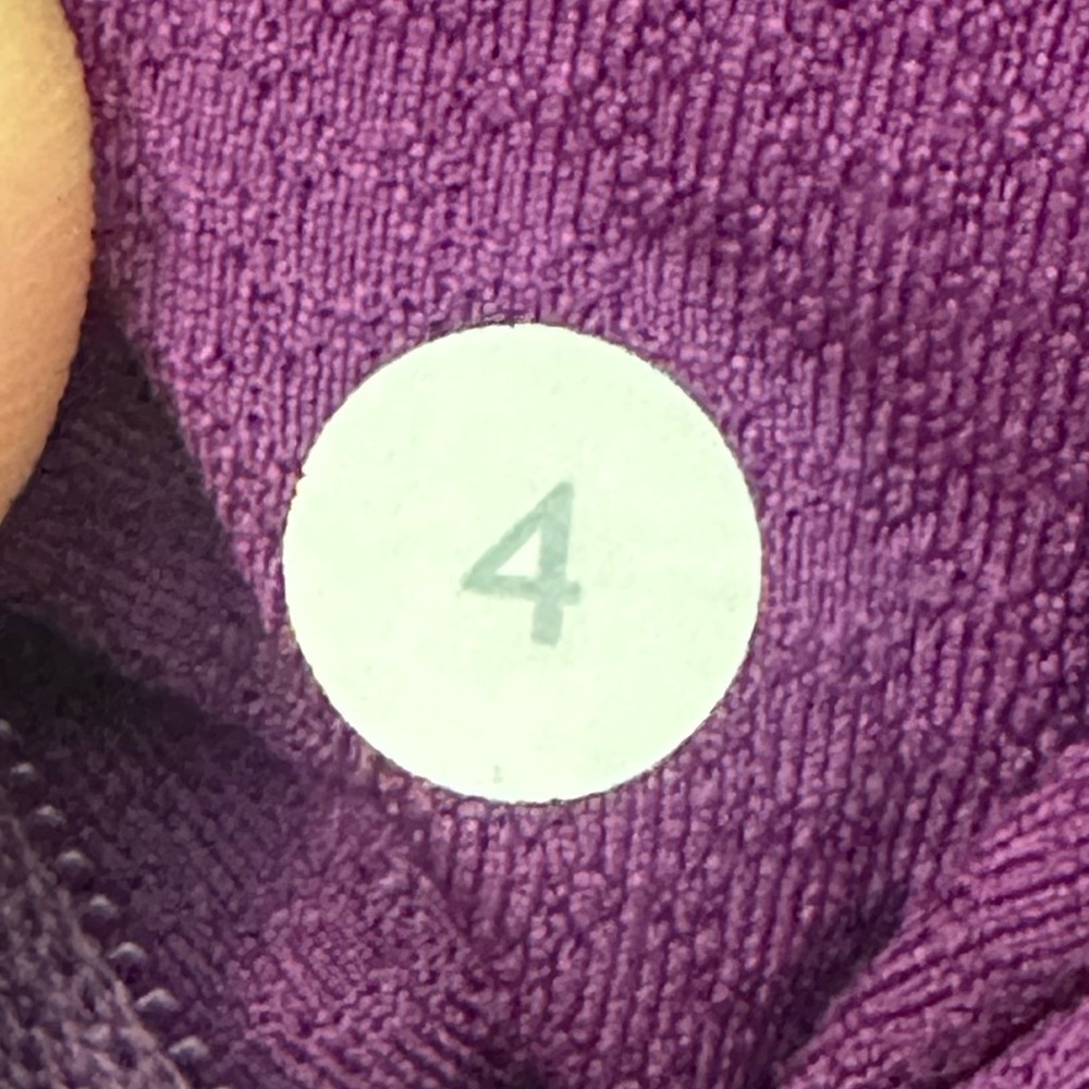 Lululemon Define Jacket Size 4 Purple Gray Full Zip Hooded Thumbholes - Picture 5 of 7